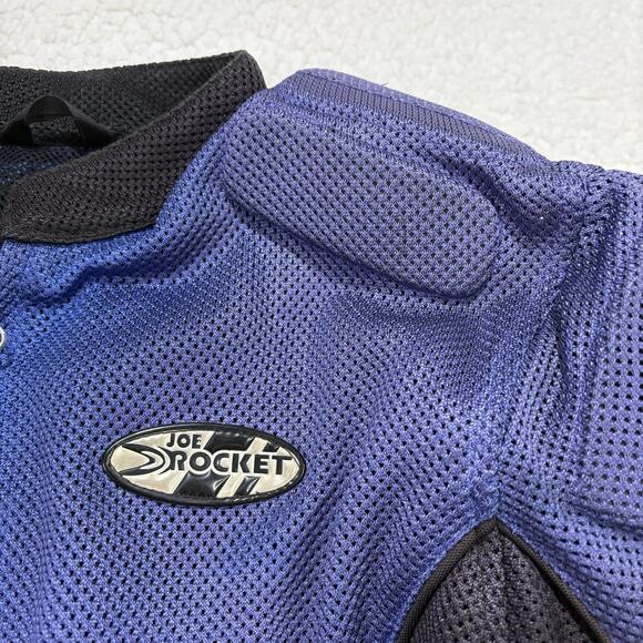 Joe Rocket Motorcycle Jacket Womens XL Ballistics Armor Padded Mesh Blue Purple - Picture 4 of 11